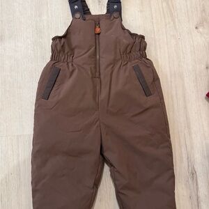 Brown Kids light down Overalls waterproof size90cm